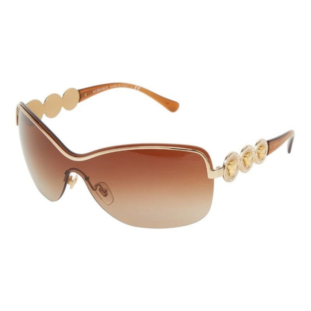 Versace Medusa Sunglasses Brown Gold Plated